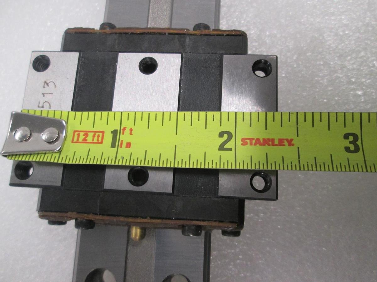 Used THK, HRW17, Linear Bearing Guide Block w/ Guide Rail, New