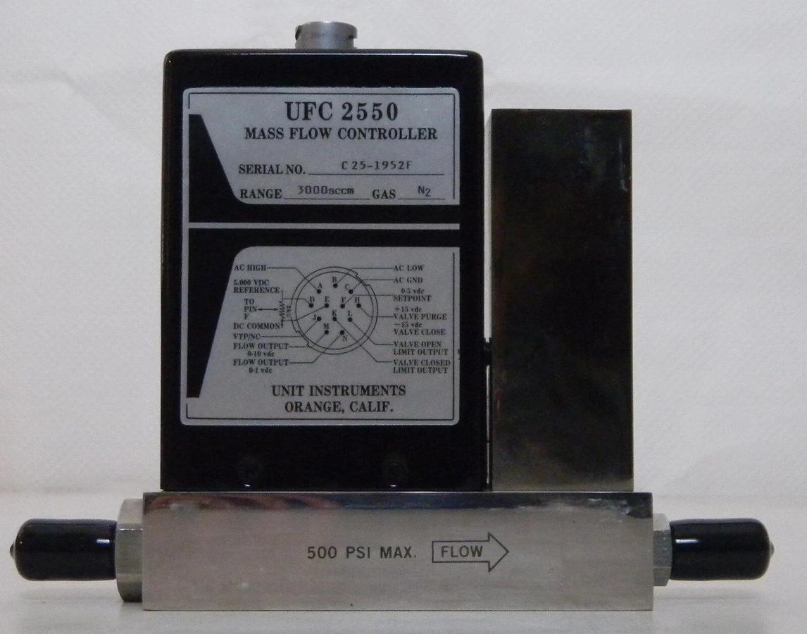 Used Unit UFC 2550 Mass Flow Controller, Gas- N2, Range- 3000sccm, Used
