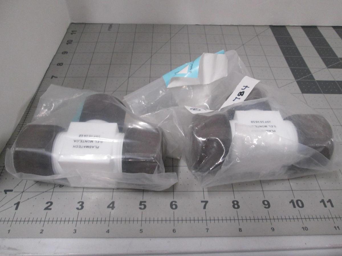 Plasmatech, 19F161612, Fitting, Tee Union Reducer, New, Lot of 2