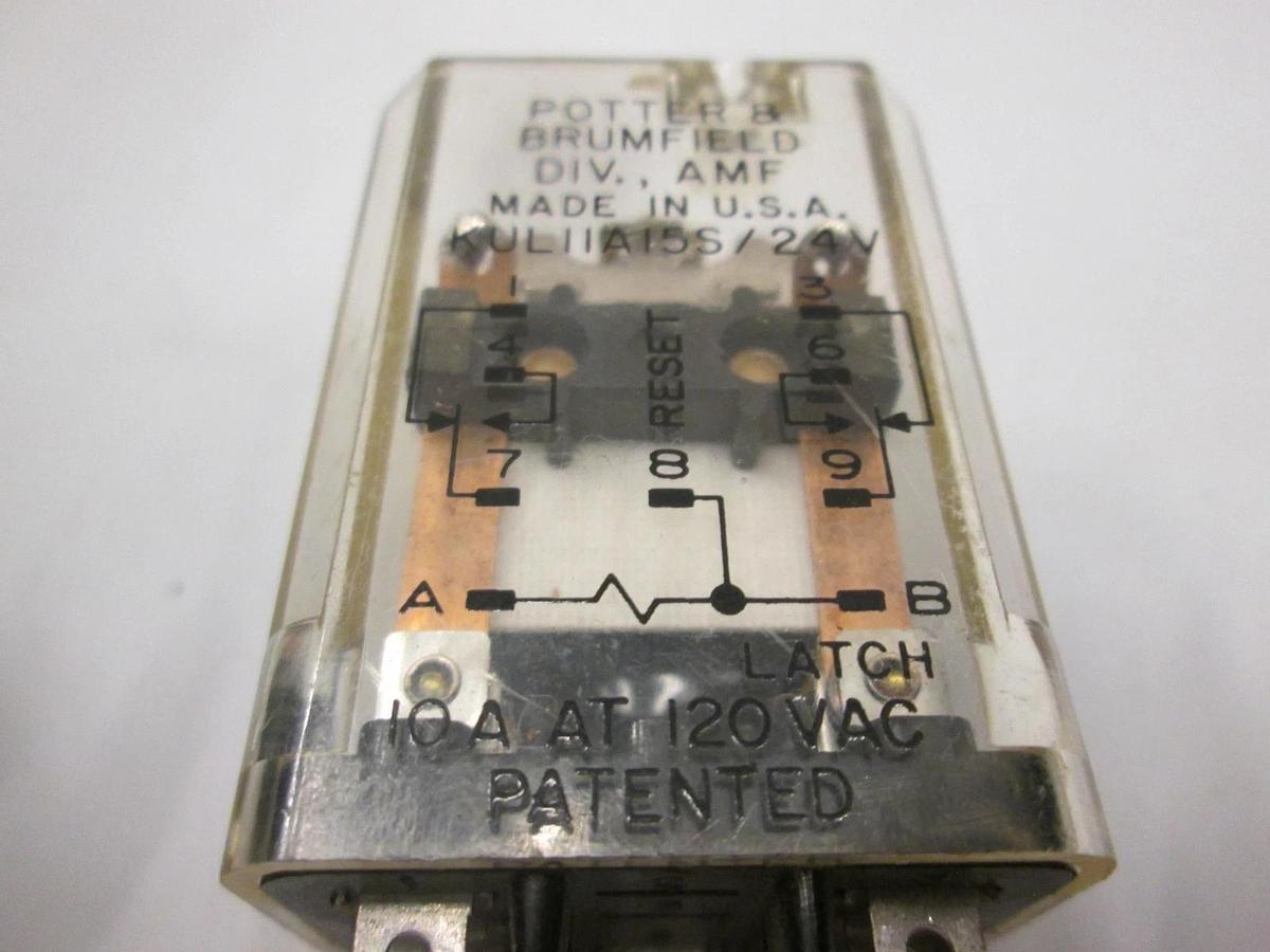 Used Potter & Brumfield, KUL11A15S, 24V Relay, Used