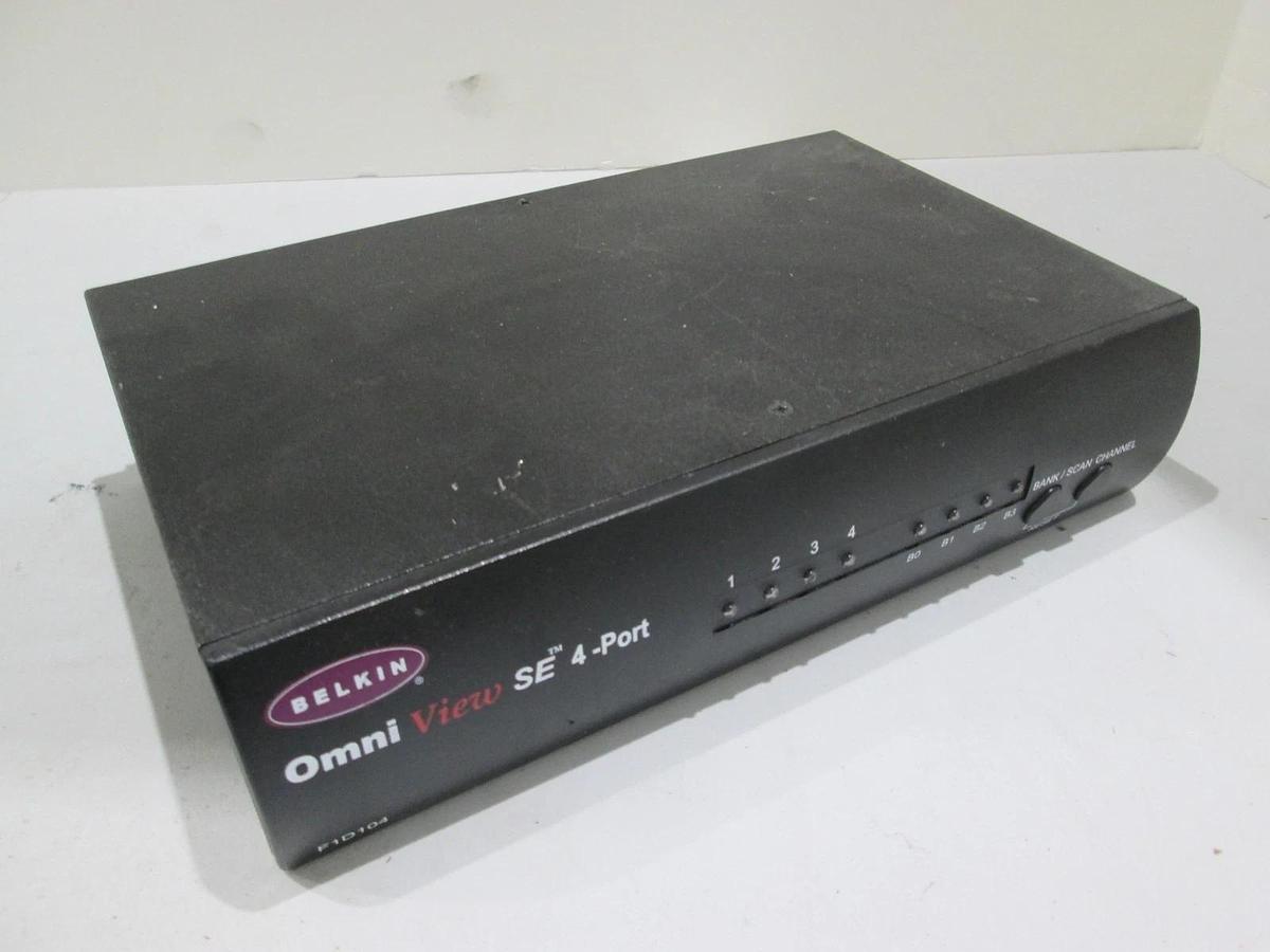 Used Belkin, F1D104, Omni View, SE 4-Port, Used