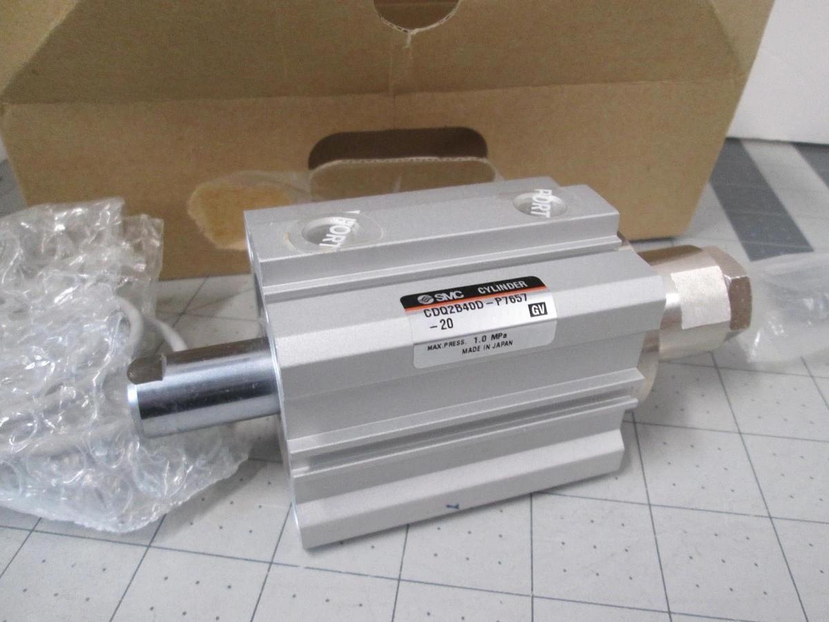 SMC, CDQ2B40D-P757-20, Pneumatic Cylinder, 16mm Shaft, New