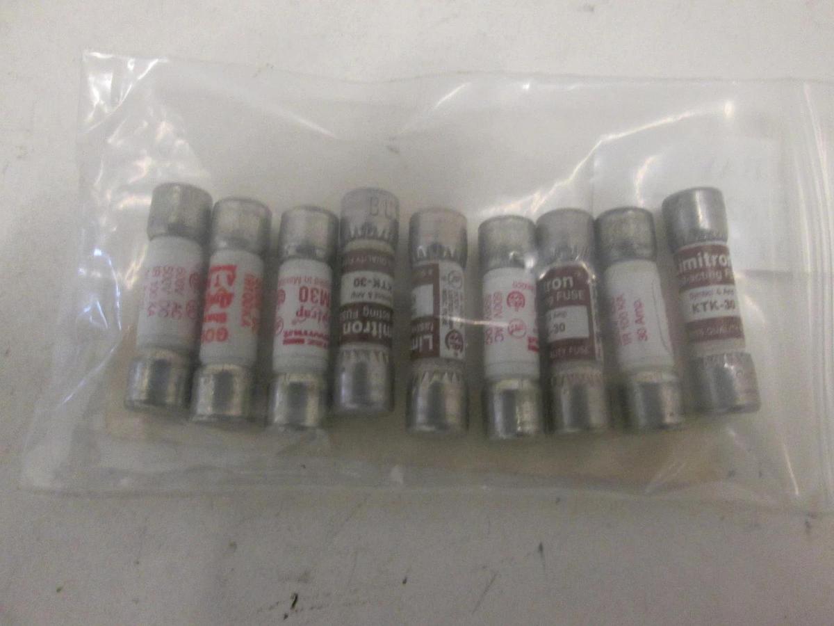 Shawmut, 51200602, FUSE, SHAWMUT ATM30, 30A, SEMIC, New, Lot of 9
