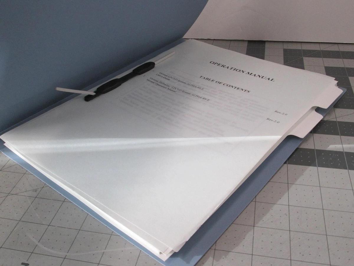 Used TEL Tokyo, ALPHA-8S, Operation Manual, Used