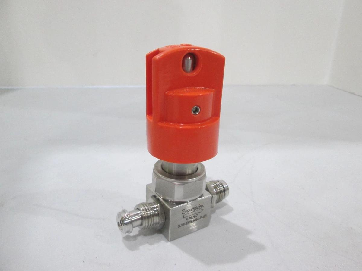 Used Swagelok, 6LVV-DPHLMR4-P-0R, Manual Valve w/ Lock Out, New