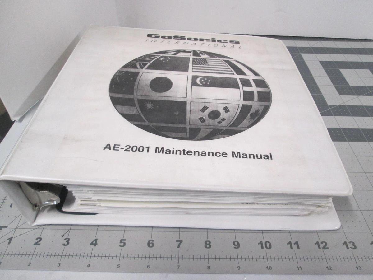 Used GaSonics, AE-2001 Maintenance Manual, SMA98-700-01, Rev. 2, Used