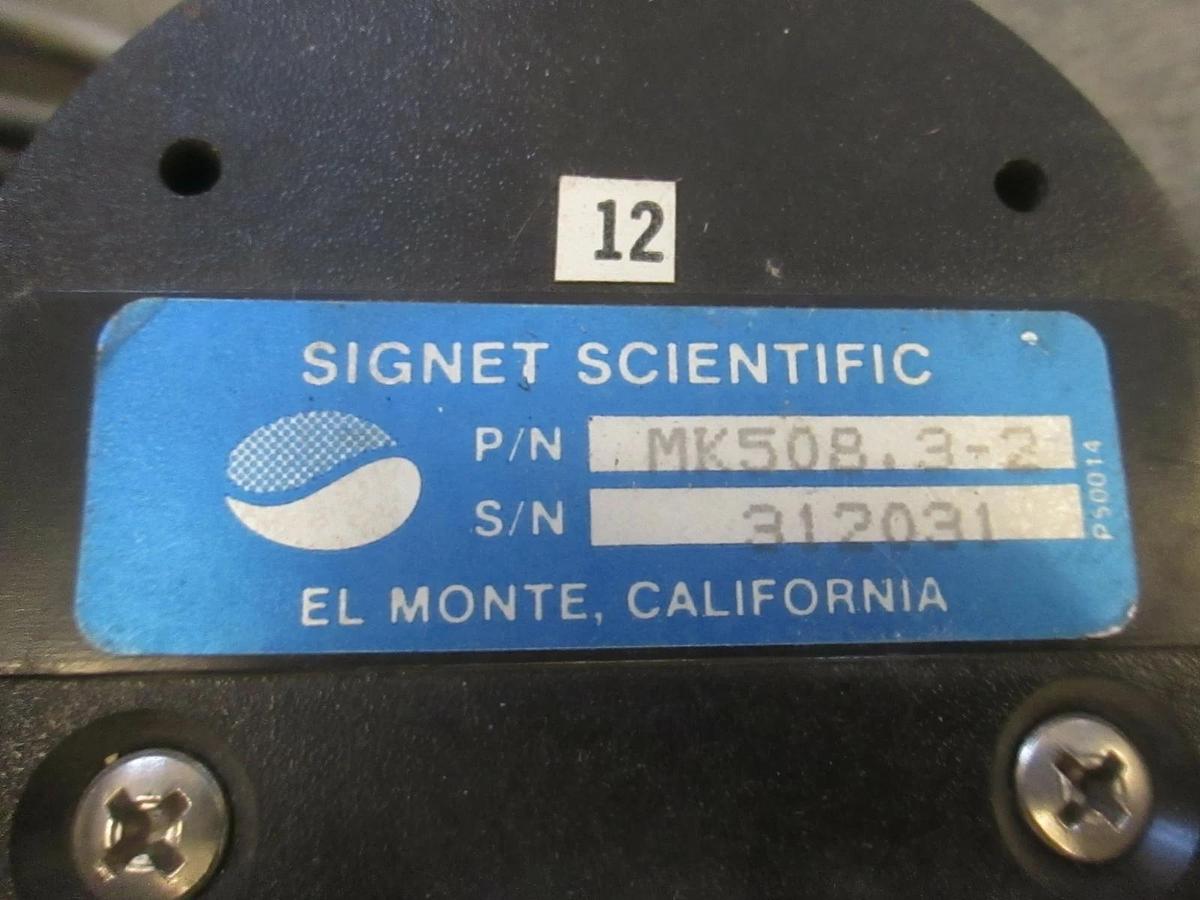 Used Signet di Water Flow Sensor, and Readout Assy, MK508.3-2, Used