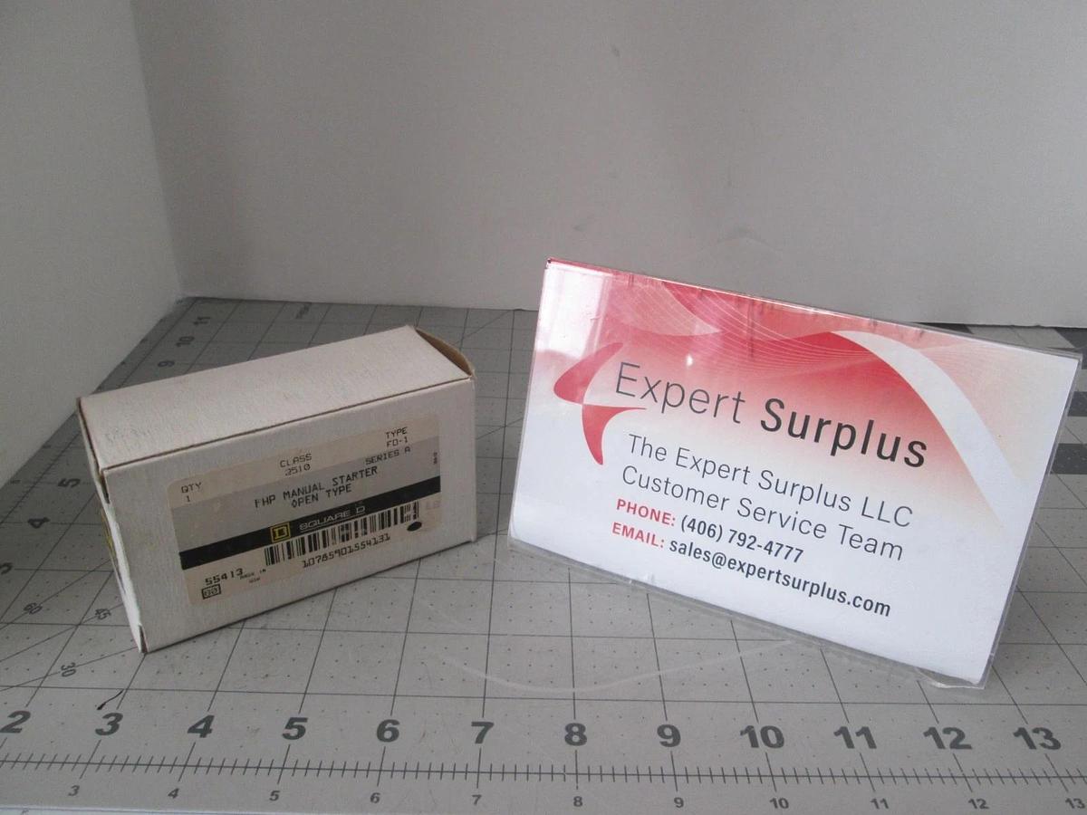 Square D, FO-1, FHP Manual Starter, Open Type, New