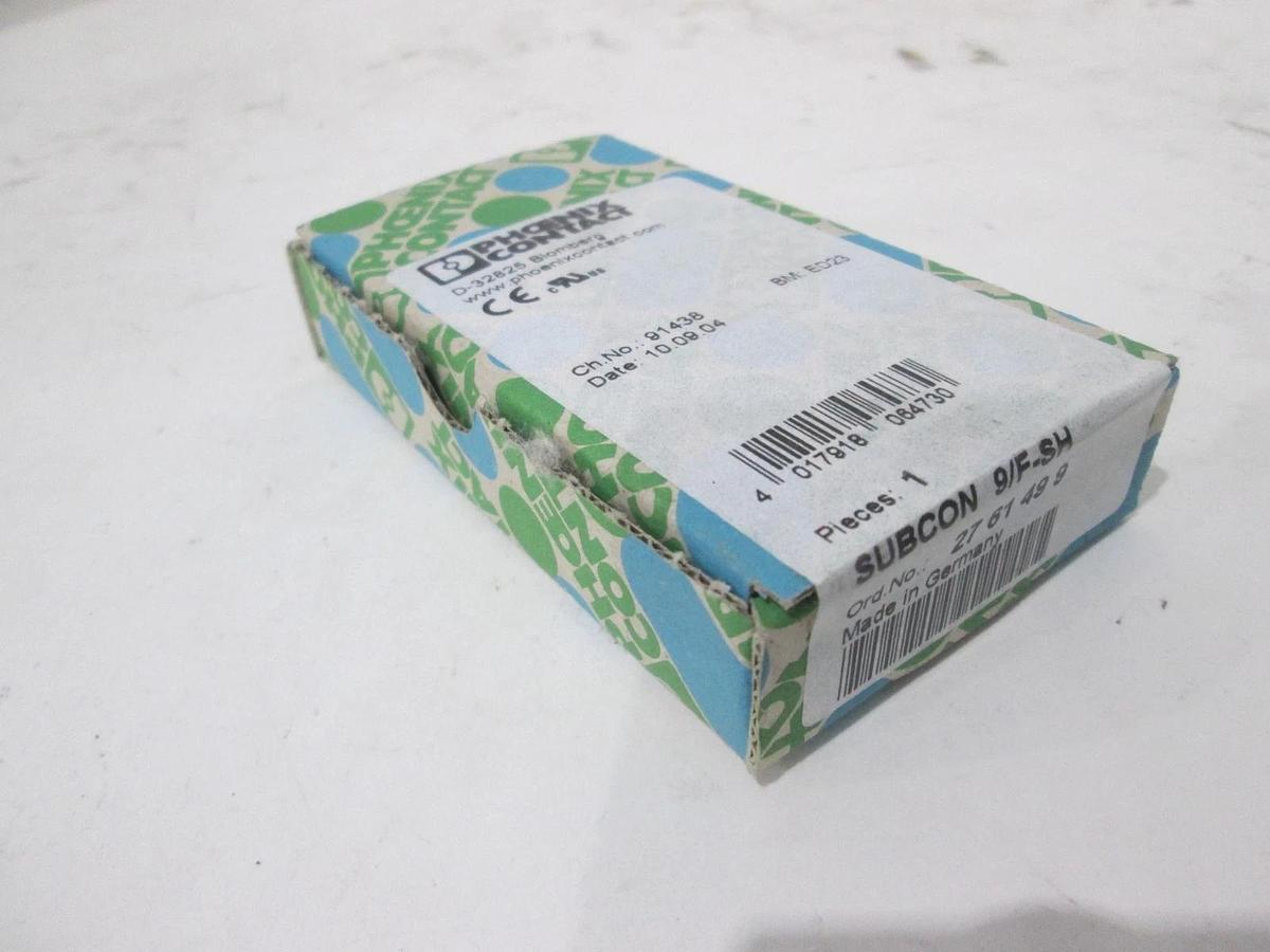 Phoenix Contact, SUBCON 9/F-SH, Connector Terminal, New