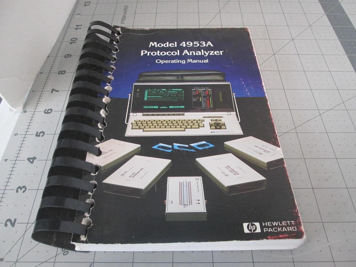 Used Hewlett Packard, Model 4953A Protocol Analyzer, Operating Manual, Used