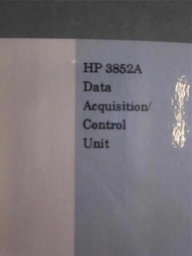 Used HP 3852A Data Acquisition/ Control Unit Command Reference Manual, Vol. 1, Used