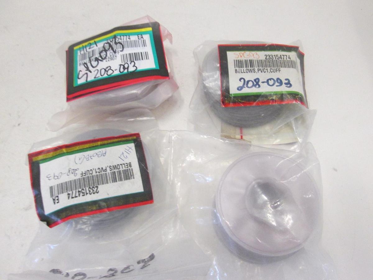 Used GAGNE INC, 1"IDx2.5ODw/CUFF, BELLOWS,PVC 1 ID X 2.5 PD CUFF, New, Lot of 4