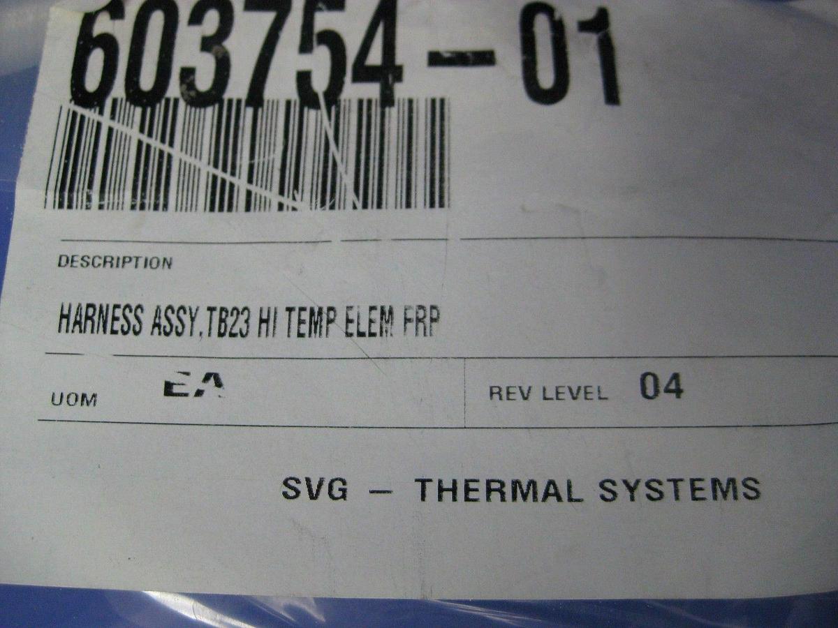 Used AVP 8000  603754-01 Harness Assembly, TB23 High Temp Bottom Element, New