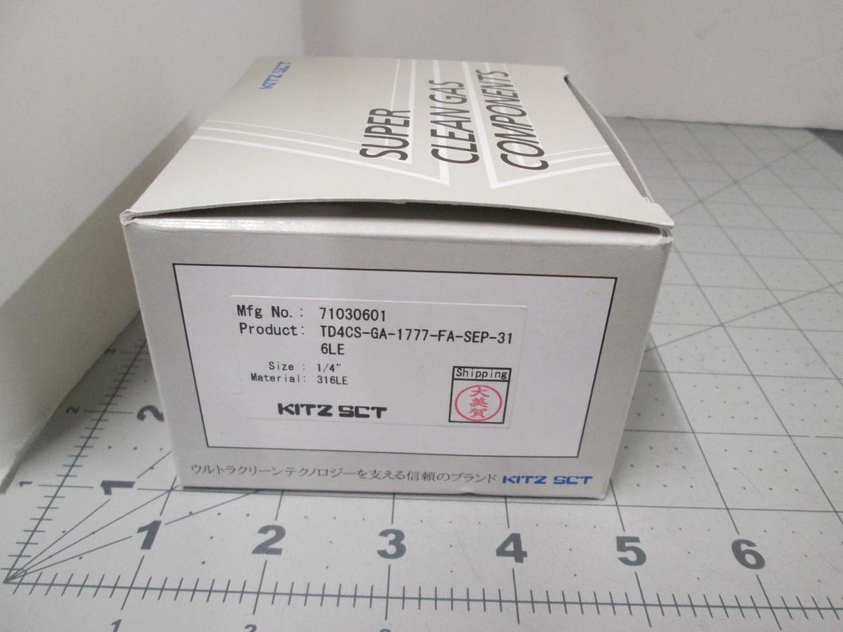 Kitz, SCT, TD4CS-GA-1777-FA-SEP-316LE, Diaphragm Valve Type 71030601, New