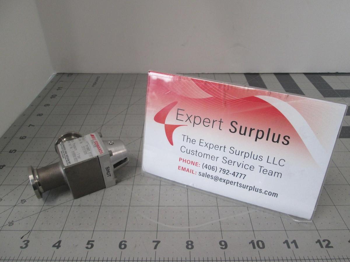Used Edwards PV16MKS ST/ST Manual Isolation Vacuum Valve, Used
