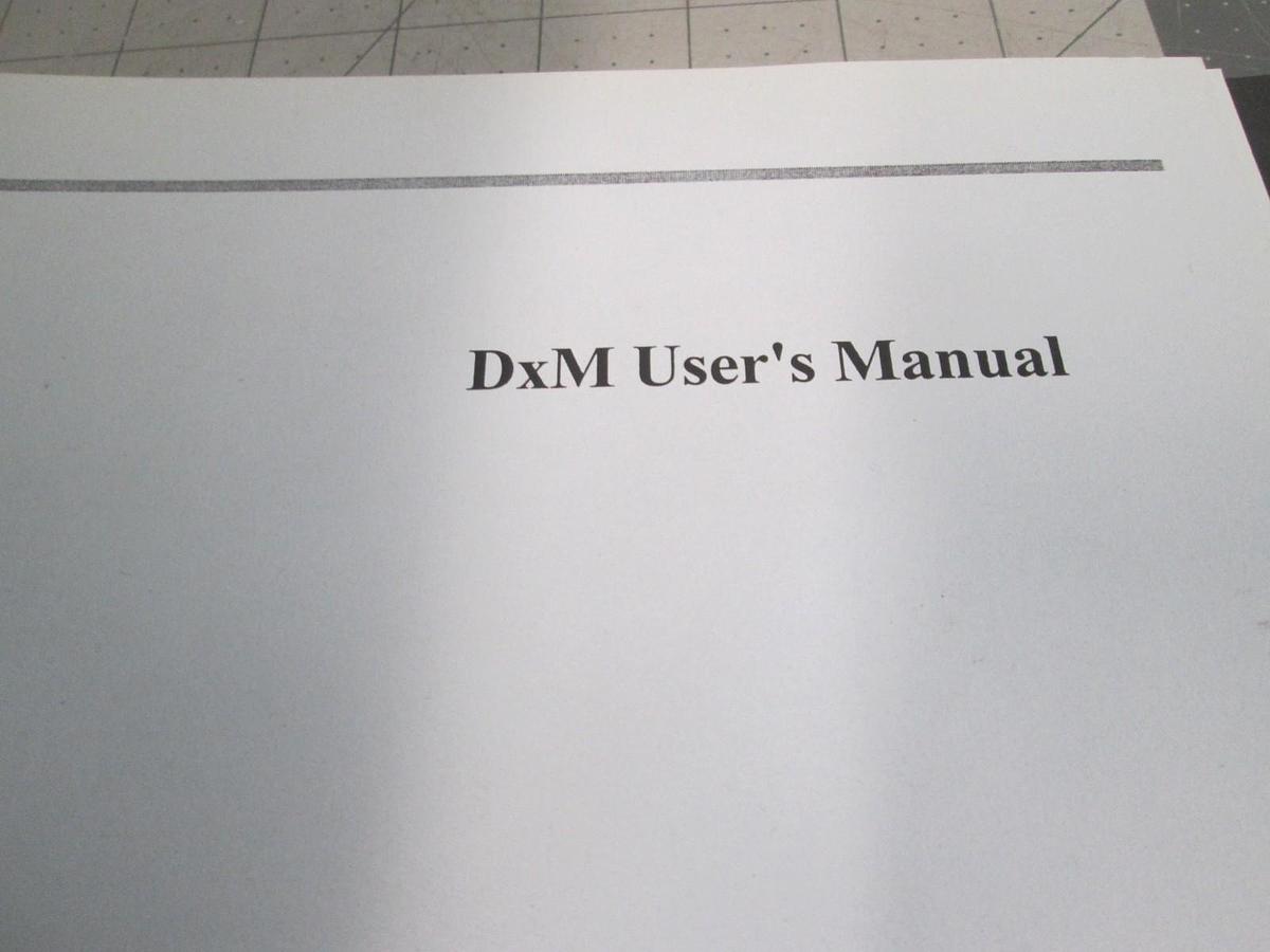 Used PRI Automation, DxM User's Manual, Used