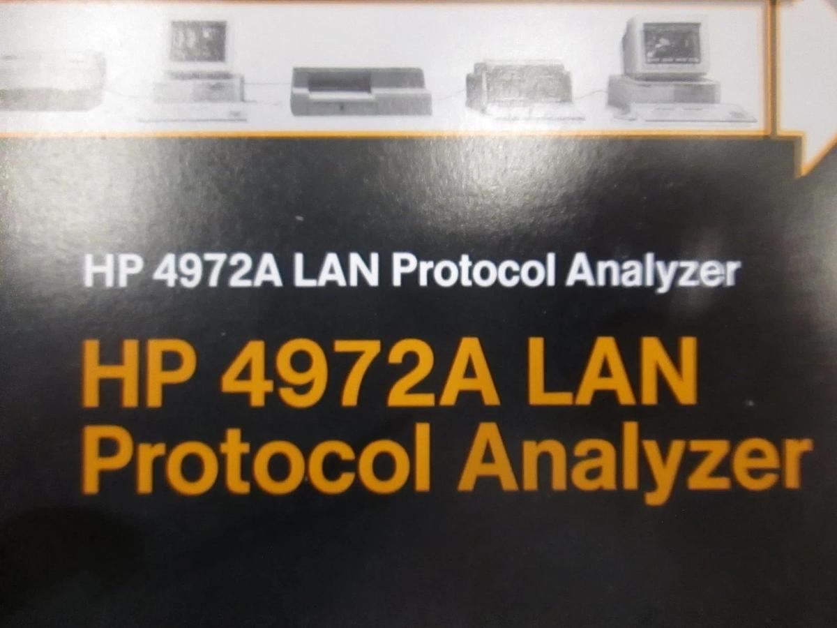 Used HP 4972A LAN Protocol Analyzer Supplement Manual, Used
