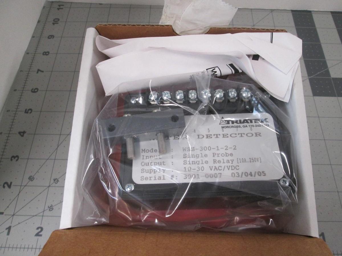 Used Triatek, WSS-30-1-2-2, Water Detector, Single Probe, New
