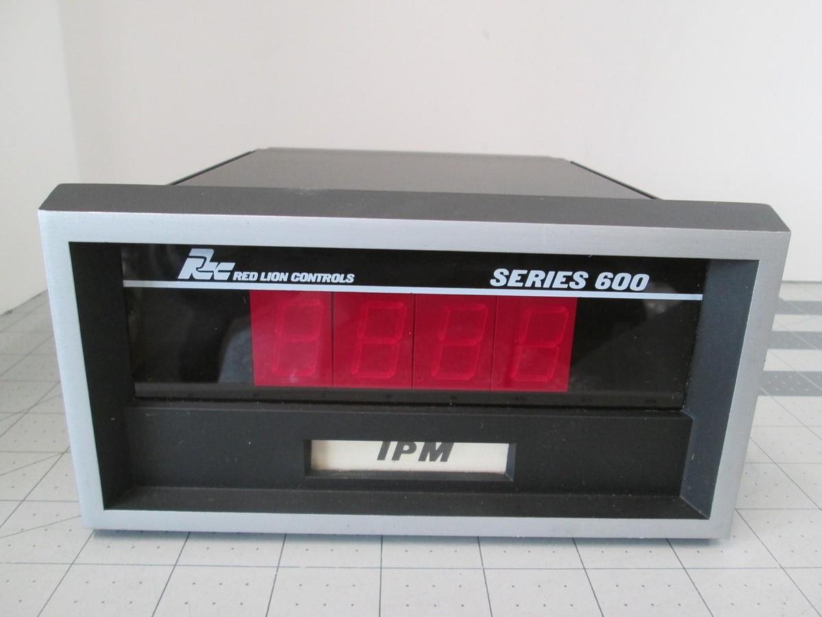 Red Lion Controls, Series 600 IPM Tachometer, Model 611, 115 VAC, 4 Digit w/ BCD