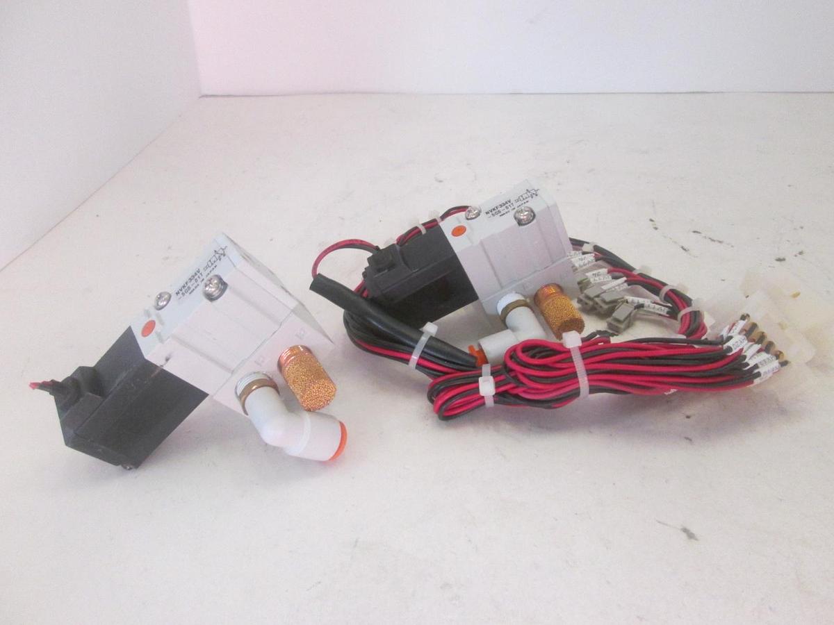 Used SMC, NVKF334V-5GS-01T, Solenoid Valve Assy, Used, Lot of 2