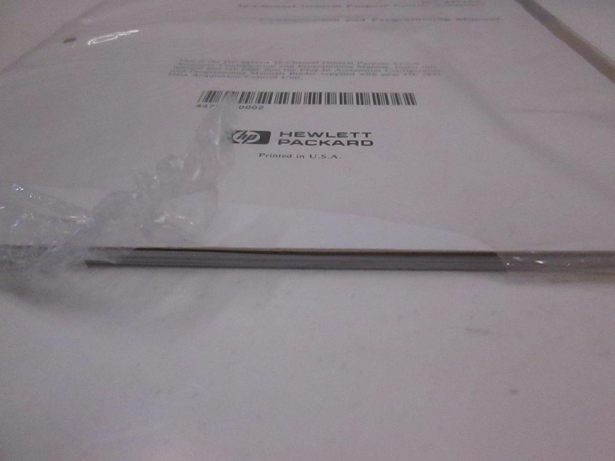 Used HP 3852A Data Acquisition/Control Unit, Config and Programming Manual, Used