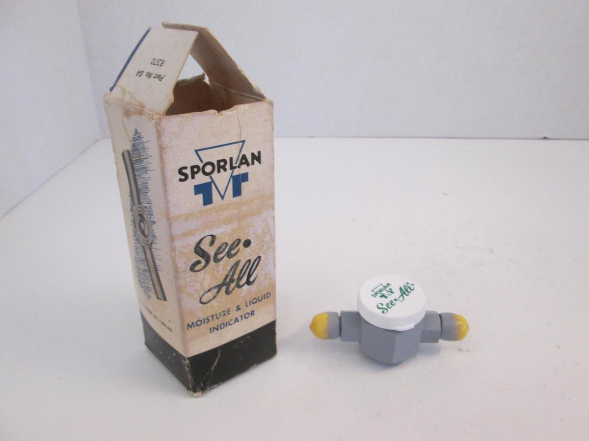 Sporlan See-All Liquid and Moisture Indicator, SA-12, New