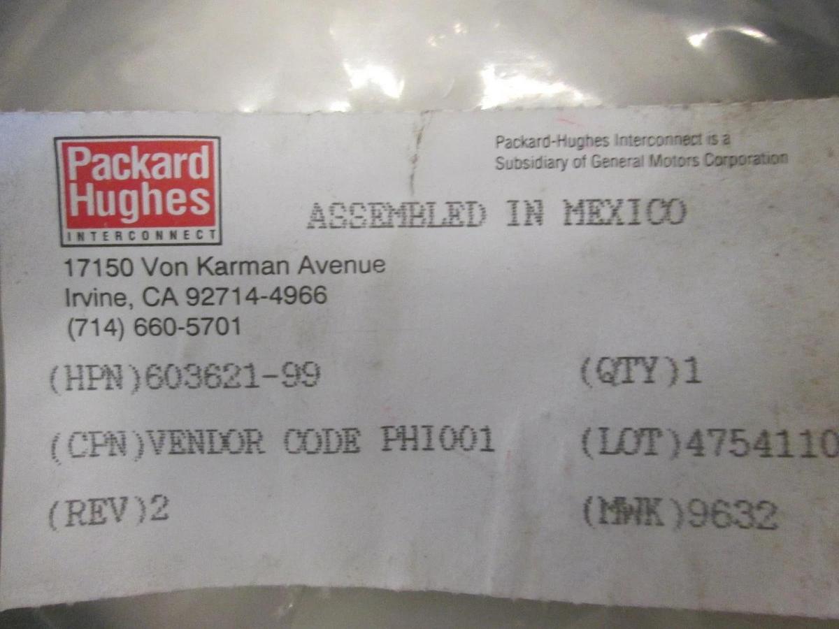 Packard Hughes, 603621-99, Harness Assy, Auto, WTU J1, New