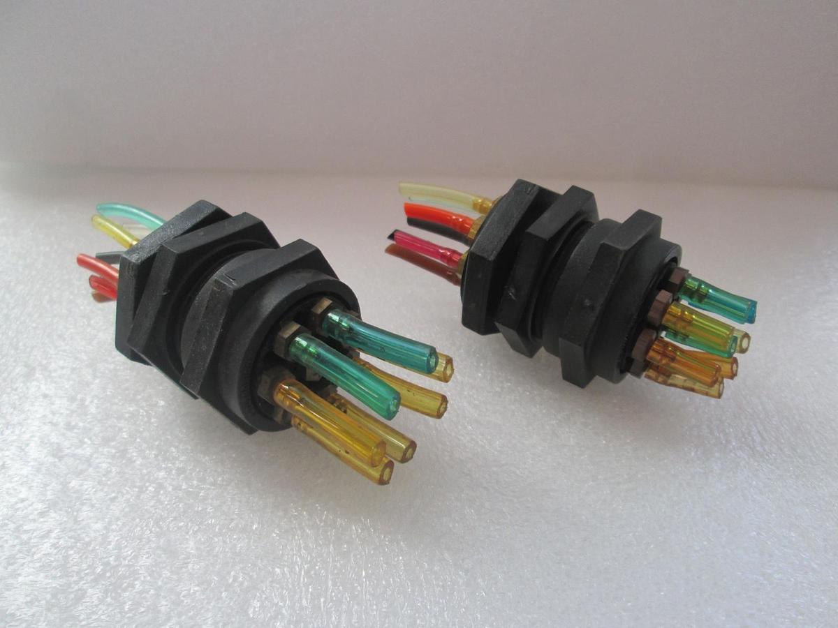 Used Pneutronics, Series 44, 8 Pin, Pneumatic Connector, Used, Lot of 2
