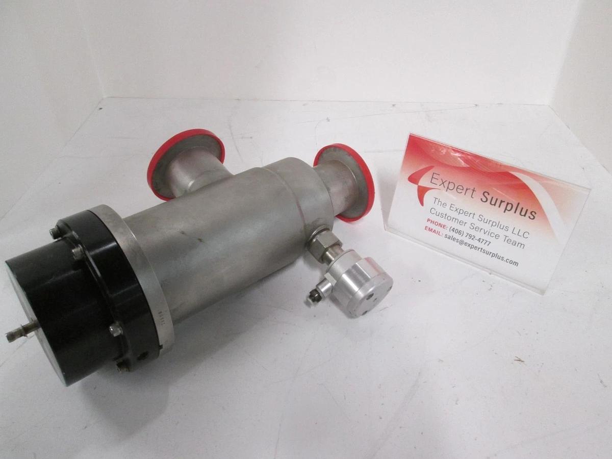 Used MKS HPS, NW 50 Right Angle Gate Valve, 2 Stage, Cleaned, Used