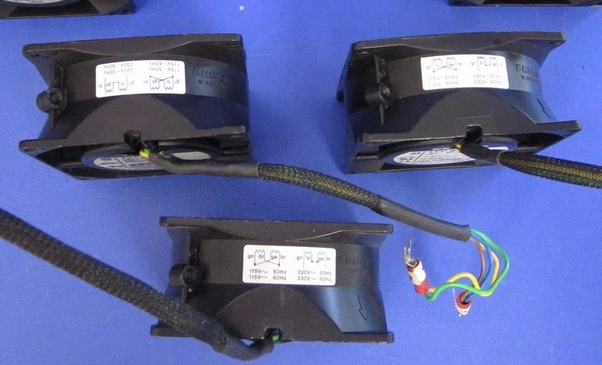 Used Papst 8560N Metal Fan, 30mm x 80mm x 80Mm, 115/230V, 12W - Used - LOT of 3