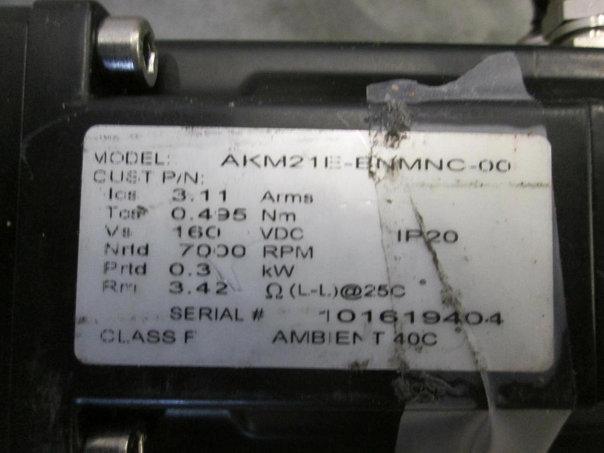 Used THK SKR33 Linear Actuator w/ Kollmorgen AKM21E-BNMNC-00 Servomotor, Used