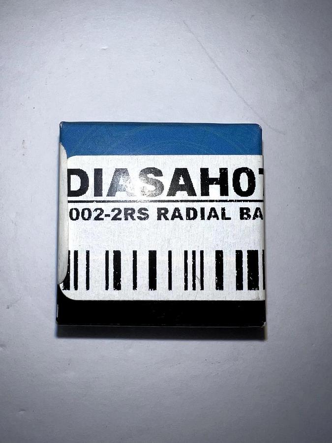 Used AXIS DIASAH076 6002-2RS Radial Ball Bearing 15X32X9, New