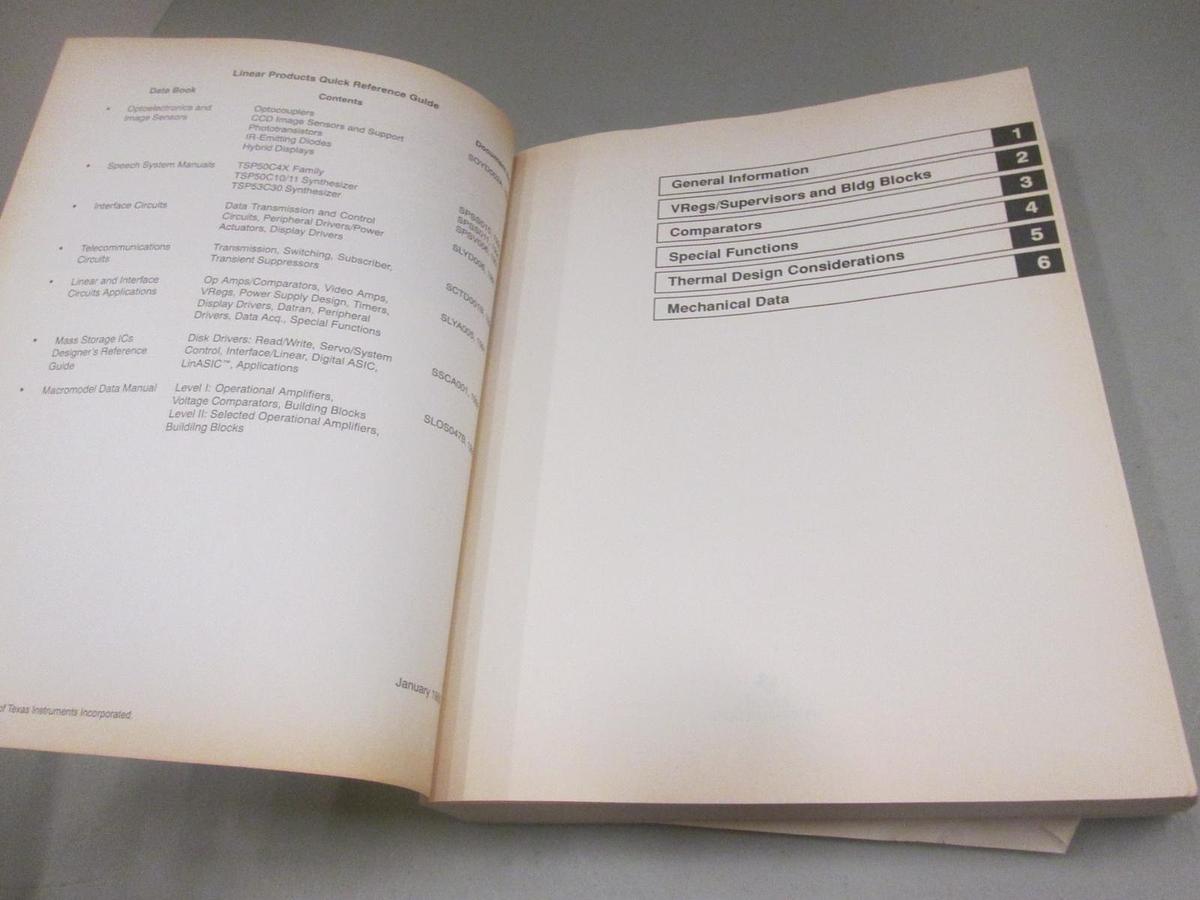 Used Texas Instruments, Linear Circuits, Data Book Volume 3, Used