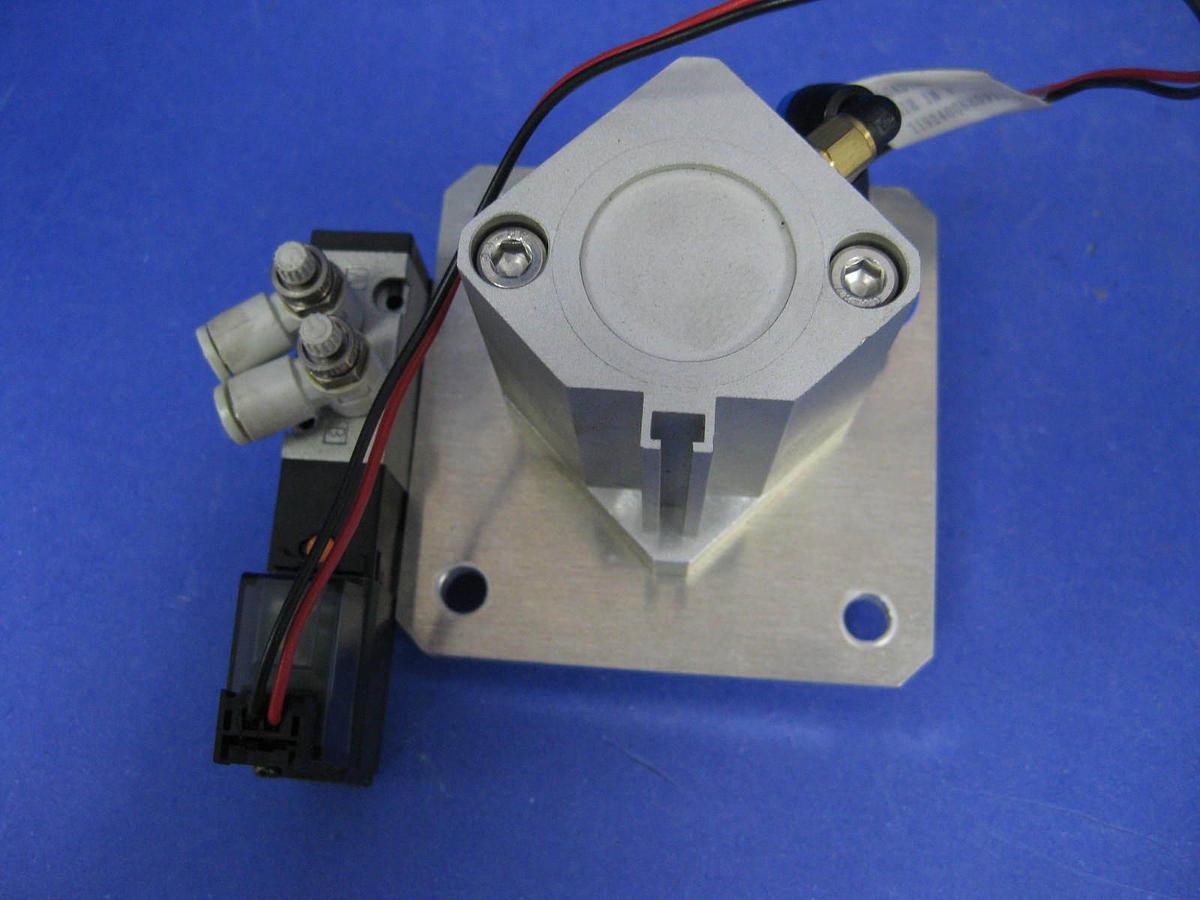 Used SMC 10-CDQ2B25-15D-J79 Compact Cylinder Assembly w/ 10-VZ3123-5LZ-M5, Used