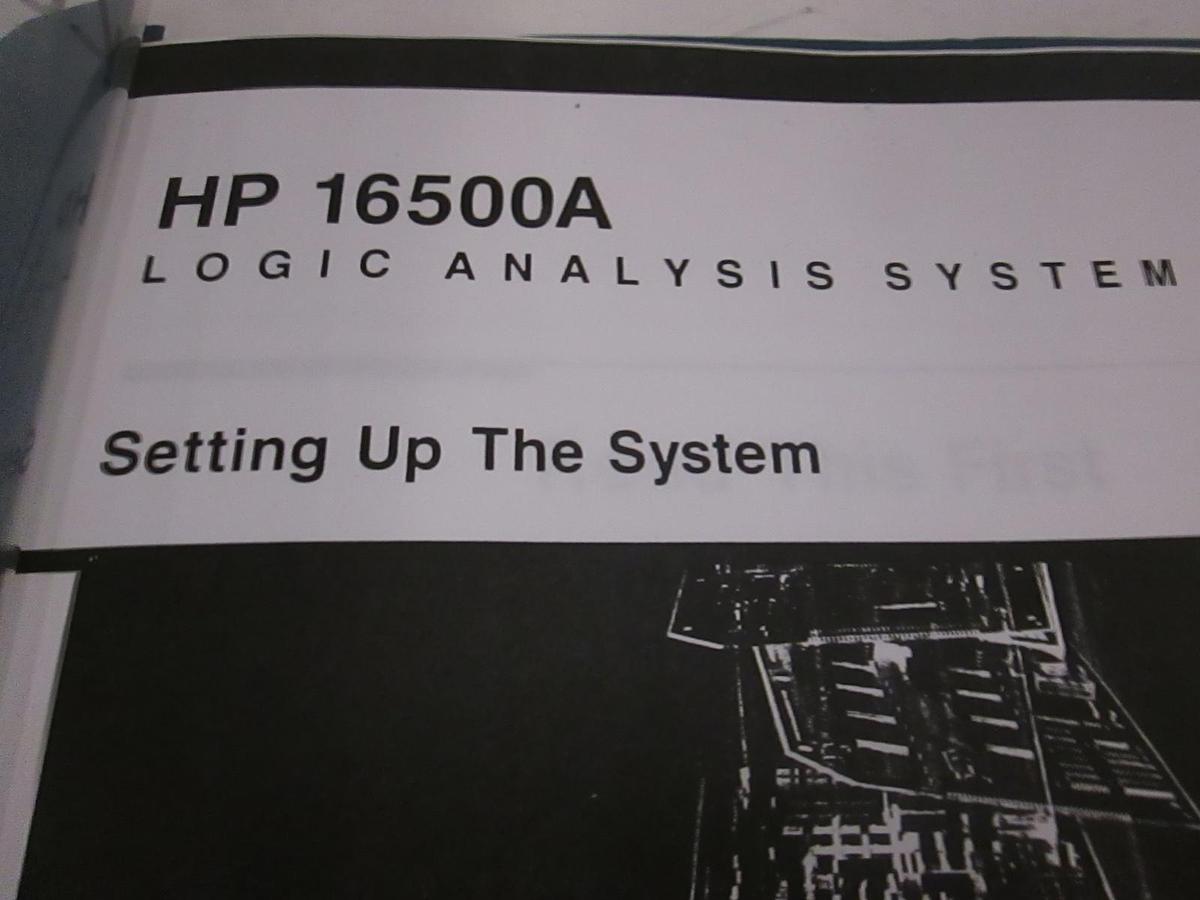 Used HP 16500A Logic Analysis System, Setting Up The System, Used