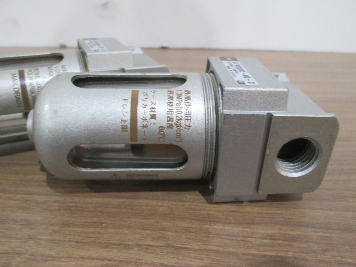 SMC, AFM2000-02-C, Pneumatic Filter, Used, Lot of 2
