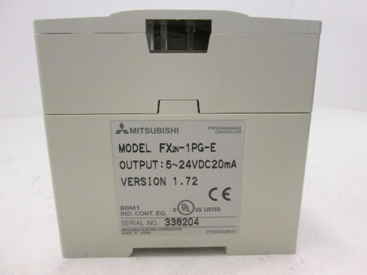 Used Mitsubishi, FX2N-1PG-E, Programmable Controller, 5-24VDC 20mA, Used