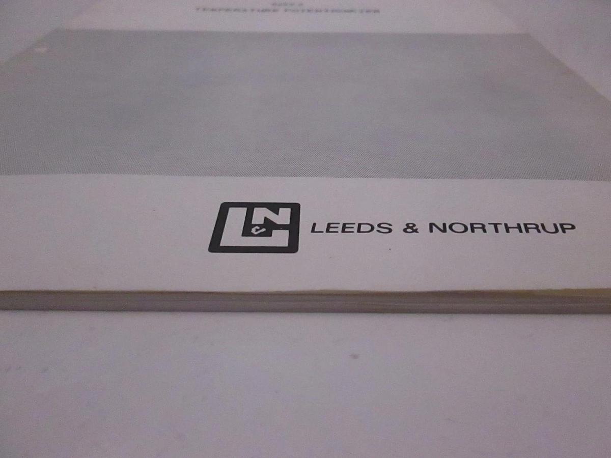 Used Leeds and Northrup 8692-2 Temperature Potentiometer Directions, Used