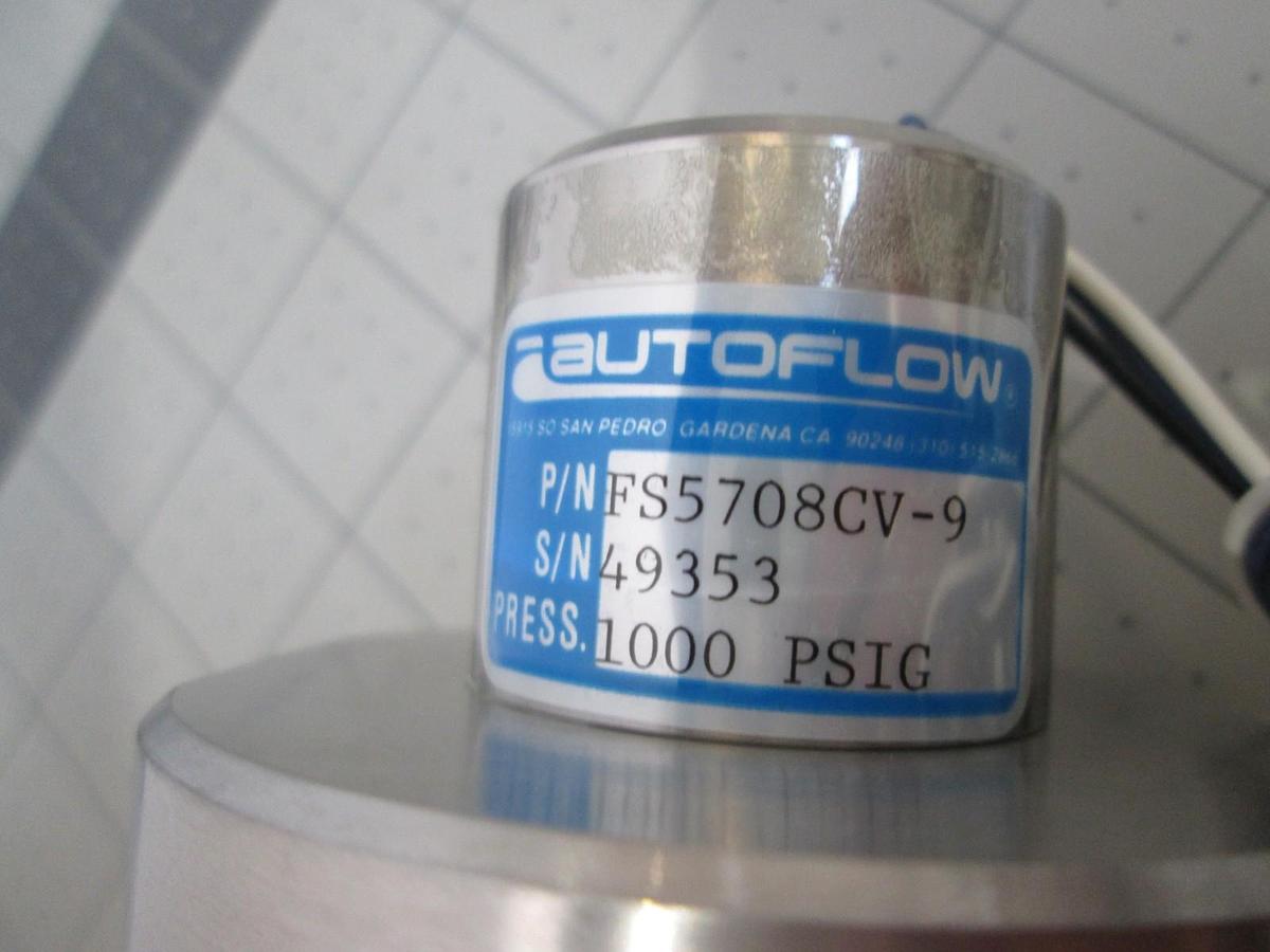 Used Autoflow, FS5708CV-9, Airflow Valve,1000 PSIG, Used