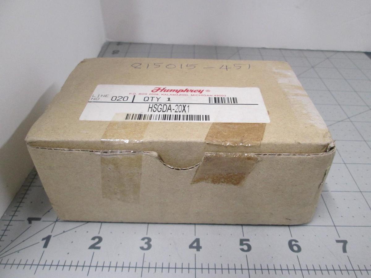 Humphrey, HSGDA-20X1, Air Cylinder Block, Double Acting, 20mm, New