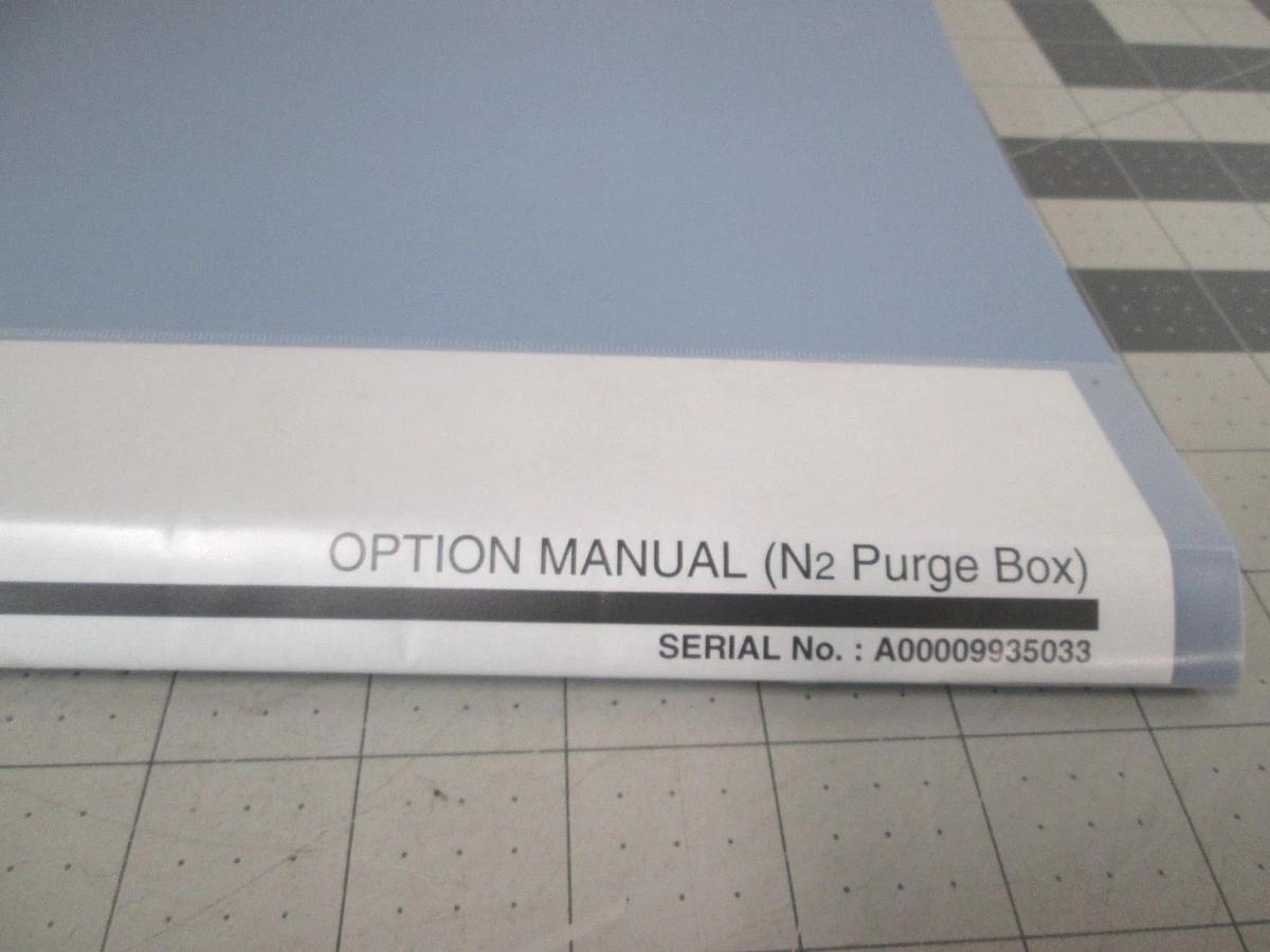 Used TEL Tokyo, ALPHA-8S, Option Manual (N2 Purge Box) REV 2, Used