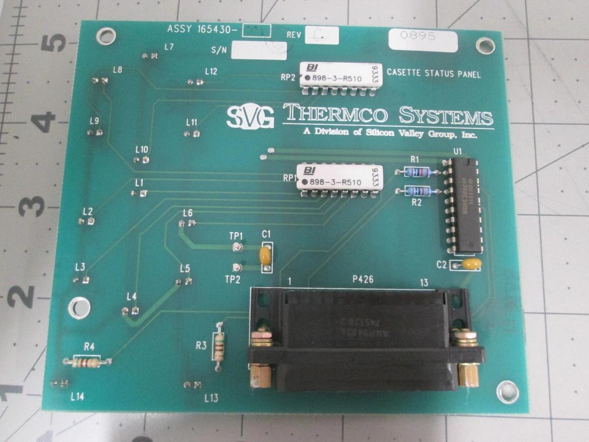 Used SVG VTR, 165430-001R, Cassette Status Panel, PCB Assy, New