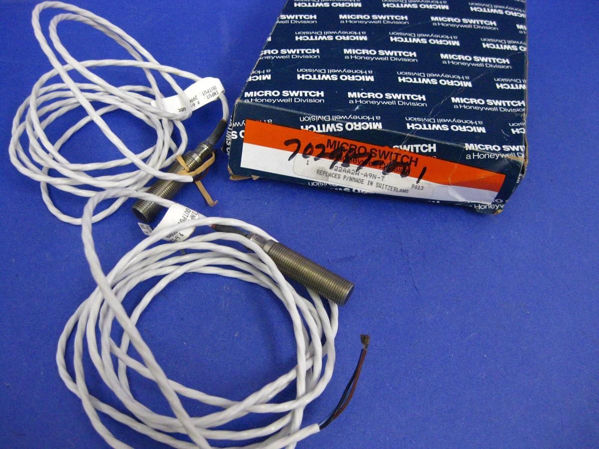 Used Honeywell 922AA2W-A9N-T MicroSwitch Heavy Duty Proximity Sensor - LOT of 2