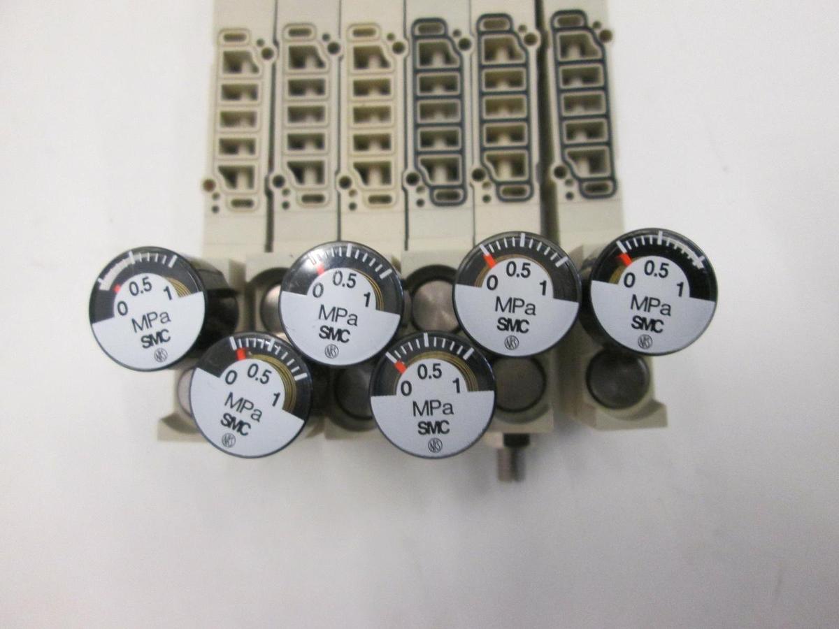 Used SMC, SV1000-06-P, Solenoid Valve, Used, Lot of 6