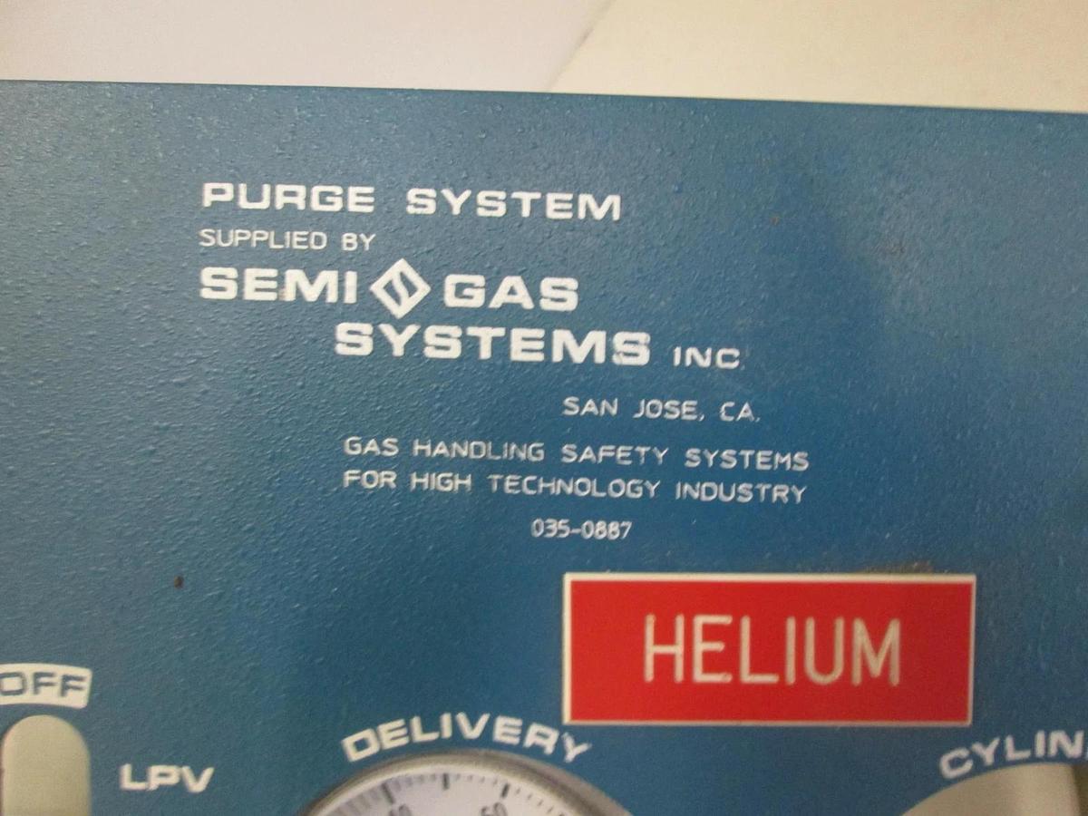 Used Semi-Gas High Purity Gas Panel, previously used for He, No Pigtail, Used