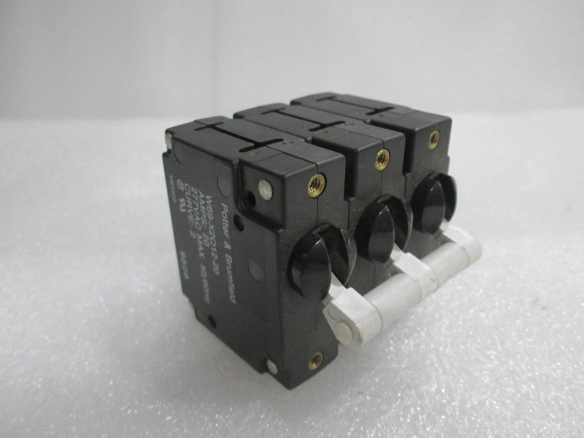 Potter & Brumfield, W69-X2Q12-20, Circuit Breaker, 3 Pole, 277VAC, New