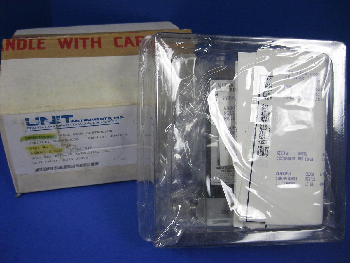 Used Unit UFC-1260A Mass Flow Controller, N2, 3SLM, Refurbished
