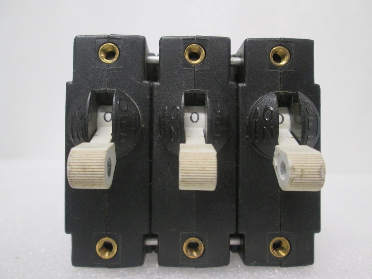 Used Potter & Brumfield, W69-X2Q12-15, Circuit Breaker, 3 Pole, 15A, 111-7004, New