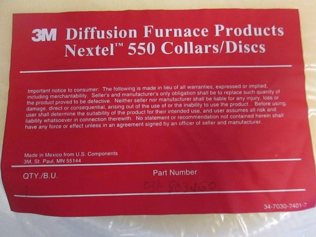3M Diffusion Furnace Products, Nextel 550 Collar, 031-803460, 2" X 9" X 11"