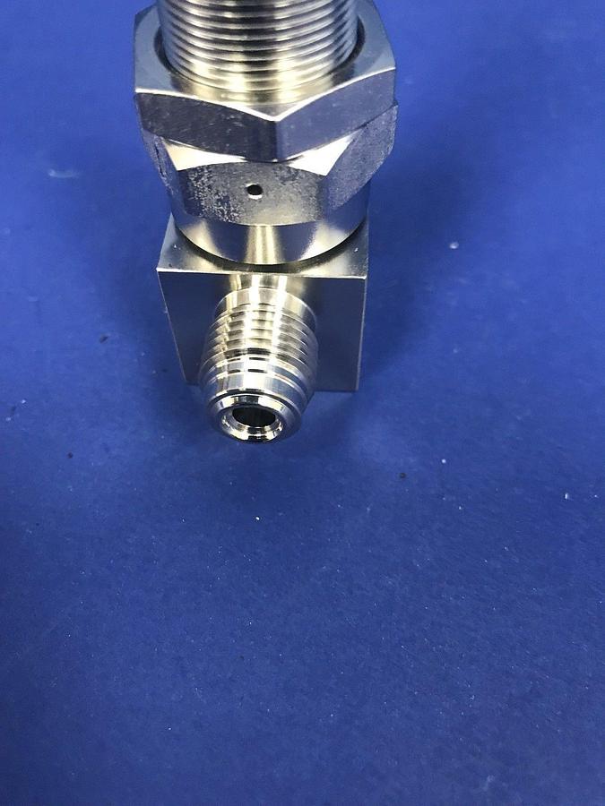 Used FUJIKIN Metering Needle Valve, 1/4" MVCR, Used